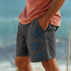 HEARUJOY - Men'S Boxers Sportswear Surfwear Gym Beach Shorts Men Cotton Shorts Resort 3d Printed Shorts Elastic Shorts Masculino Academia