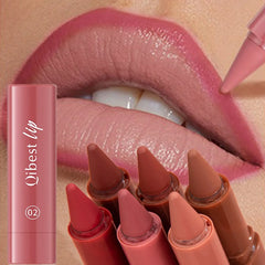 YICKYUE - 1Pc Matte Lipstick Pen Gradient Lip Liner Red Brown Velvet Lip Contouring Pencil Lasting Waterproof Stick Sexy Women Makeup