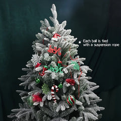 YICKYUE - 70pcs Christmas Ball Sets Christmas Tree Ornament Assorted Alien Balls Toppers Xmas Tree Arrangements Background Displays Decor