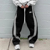 Hearujoy Y2K Retro Athleisure Pants Functional Tactical Features Embroidery Men's Women's Premium Jogging Fashion Drawstring Sweatpants