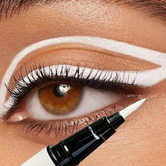 YICKYUE - Matte White Eyeliner Liquid Pen Lying Silkworm Pencil Brighten Corners of Eyes Ultra-thin Waterproof Pigment Cosplay Eyeshadow