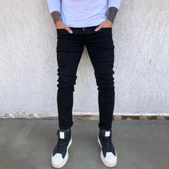 HEARUJOY - Versatile Street Y2k Pants Mens Slim Fit Straight Tube Retro Hip Hop Pants Street Jeans Pants джинсы мужские