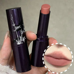 YICKYUE - 6 Colors Punk Dark Red Lip Gloss Matte Lipstick Lasting Waterproof Smoky Dark Nude Purple Durable Natural Lip Tint Korea Makeup