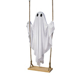 YICKYUE - Halloween Swing Glowing Cute Ghost Ornament Garden Yard Bar Haunted House DIY Decorative Props Party Hanging Decor
