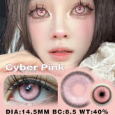 YICKYUE - Paradise Pink Colored Contact Lenses Half Yearly Use Soft Breathable Eye Beauty Lens for Anime Cosplay Makeup Contacts
