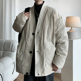 Hearujoy Taoist Robes Cotton Clothes Men Winter Plus Size Loose Handsome Warm Coats Cotton-padded Jackets Streetwear