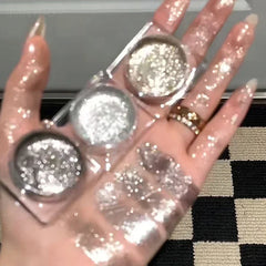 YICKYUE - Glitter Eyeshadow Long Lasting Waterproof Pearlescent Glitter Shimmer Eye Shadow Eyes Body Glitter Makeup Cosmetics
