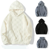 HEARUJOY - Men New Solid Hoodies Hooded Sweatshirt Lamb Wool Sweatshirts Pullover Outerwear Loose Fit Pockets Sports Patchwork Spring