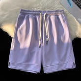 HEARUJOY - Cool Sportswear Running Shorts Men'S Solid Shorts Casual Elastic Waist Drawstring Summer Beach Shorts Bermuda Masculina Academia