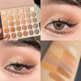 YICKYUE - 30 Colors Eyeshadow Palette Matte & Pearl Finishes Multicolor Eye Shadow Disc for Daily Makeup Professional Beginner Friendly
