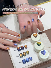 YICKYUE - 5g Aurora Blue Tears Cat Eye Gel Nail Polish Magnetic UV Soak Off Gel Varnish Crystal Cat Eye Gel