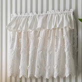 YICKYUE - Creative Curtain Sweet Princess Wind Lotus Leaf Edge Lace Small Window Electric Meter Network Cable Boxes Decorative No Drilling