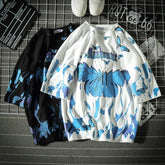 HEARUJOY - Hip Hop Butterfly T Shirt Men Oversized T Shirt Print Men Women Graffiti T Shirt Short Sleeve Fashion Streetwear Plus Size Top