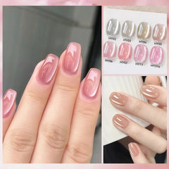 YICKYUE - 10ml Spring Summer Cat Magnetic Gel Polish Water Light Sparking Glitter UV LED Soak Off Nail Art Manicure Varnish