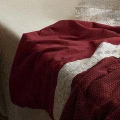 YICKYUE - Japanese Quilts Pure Cotton Gauze Embroidered Lace Soybean Fiber Filling Quilt Summer Cooling Blanket Double Bed Thin Comforter