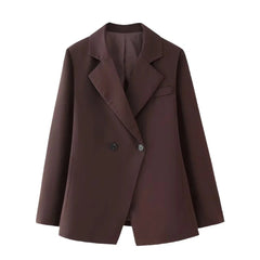 HEARUJOY - Casual Lapel Blazer Jacket Lapel Jacket Casual Jacket 72-74.5 Cm Women Blazer Brand New Condition Cuff Buttons Design