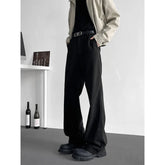 HEARUJOY - Suit Pants Men Fashion Society Mens Black Dress Pants Korean Casual Loose Straight Pants Mens Office Formal Trousers M-3XL