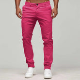 HEARUJOY - Jogging Work Cargo Trousers Male Slim Waist Full Trousers Men'S Casual Solid Mid Pocket Length Fashion Pant Ropa De Hombre