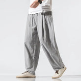 Hearujoy Slim Fit Cotton Linen Baggy Harem Trousers for Men Loose Casual Cargo Pants Man Hip Hop Y2k New In Aesthetic Free Shipping Trend