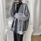 HEARUJOY - Thin jacket men's casual long-sleeved loose knitted cardigan
