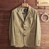 HEARUJOY - Casual Spring Autumn Jacket For Men Middle Age Relaxed Fit Blazer Leisure Suit Coat Small Formal Jacket Spring Top