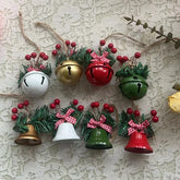 YICKYUE - 8 Pack 6.5cm Christmas Bells Jingle Bell Christmas Tree Ornaments Christmas Bells Door Wall Charms 2026 Xmas Decoration Supplies