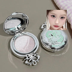 YICKYUE - Monochrome Highlighter Champagne Gold Glitter Brighten Shiny Eye Makeup Diamond Shimmer Eyeshadow Palette Contouring