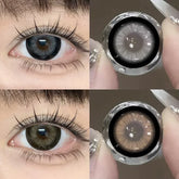 YICKYUE - Contact Lenses Cosmetic Brown Gray Softlens Kawaii Contacts for Eye Beauty Makeup
