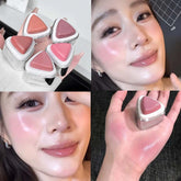 YICKYUE - Facial Blush Peach Pink Cream Blusher Monochrome Cheek Tint Moisturizing Waterproof Natural Rouge Contour Makeup Beauty Cosmetic