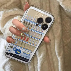 YICKYUE - Ins Trendy Vending Machine Creative Phone Case For iPhone 17 AIR 16E 15 14 13 12 11 Pro MAX XR XSMAX 8 Plus Y2K Shockproof Cover