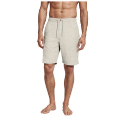 HEARUJOY - Board Shorts Trunk Gym Fitness Pants Men'S Casual Cotton And Linen Lace Up Elastic Waist Button Gym Shorts Men'S Clothing