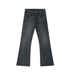 Hearujoy Summer Men's Flared jeans American style Retro Washed Water ripple design Fashion Trend Denim Pants 9C5603