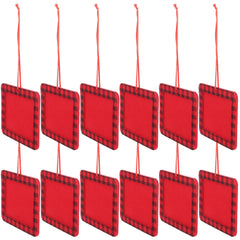 YICKYUE - 12Pcs Photo Frame Decor Felt Xmas Tree Pendant Creative DIY Christmas Hanging Ornaments Holiday Home Decoration
