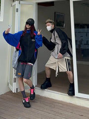 Hearujoy Y2k Mens Jacket Sunscreen Clothing Retro American New Thin Section Spring and Summer Splicing Couple Outdoor Quick-drying Coat