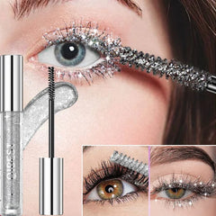 YICKYUE - Sliver Gold Purple Diamond Glitter Mascara Quick Dry Long Lasting Waterproof Curling Thick Shiny Eyelash Sexy Mascara Makeup