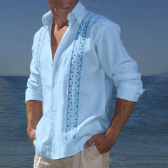 HEARUJOY - Male Shirt Men Blouse Holiday Polyester Briefs Men's Blouse Party Popular Casual Autumn Daily Four Seasons