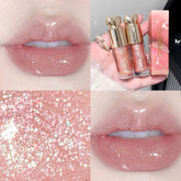 YICKYUE - Moisturizing Plump and Sparkling Lip Gloss Mirror Water Lip Glaze Moisturizing Lip Oil Diamond Shimmer Glitter Liquid Lipsticks