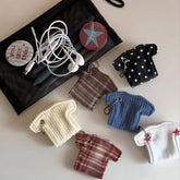 YICKYUE - Y2k Creative Clothing Shapes Earphone Storage Bag Data Cable Organizer INS Earphone Decoration Accessories Pendants Keychains