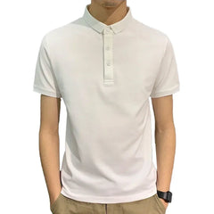 HEARUJOY - Business Casual Business Casual Wear Black Men T-shirts Men's Clothing Regular Clothing Length All-match Style Brand New Item