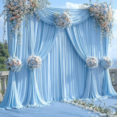 YICKYUE - 5X10FT Pink Backdrop Curtains for Parties, Wrinkle Free Baby Photography Backdrop Drapes for Wedding Grils Birthday Shower