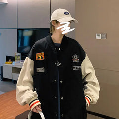 HEARUJOY - Jacket Men Spring and Autumn Large Size New Handsome Autumn Baseball Uniform Casual Jacket