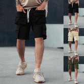 HEARUJOY - Men Swim Trunks Quick Dry Board Shorts Bathing Suit Mens Summer Solid Color Lace Up Pocket Sports Short Deportivo Hombres