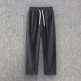 HEARUJOY - Men's Wide Leg Pants Elastic Waist Drawstring Harem Sweatpants Fashion Loose Casual Sports Straight Leg Trousers
