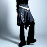 Hearujoy Y2k Punk Skirts Mens 2024 New Fashion Asymmetrical Pleated Print Skirt LGBT Gothic Harajuku Jupe Subculture Faldas Para Hombre