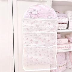 YICKYUE - Home Cute Cat Storage Hanging Bag Wardrobe Hanging Dormitory Storage Bag Underwear Socks Underwear Multi layer Mesh Bag