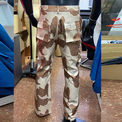 HEARUJOY - Fashion Butterfly Print Pants For Men Multiple Pockets Cargo Pant Spring Autumn High Street Trendy Straight Loose Casual Trouser