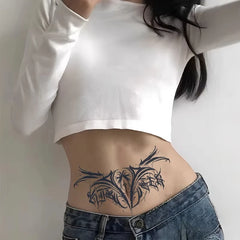YICKYUE - Lasting Herbal Fake Tattoo for Woman Sexy Succubus Art Tattoo Sticker Hotwife Temporary Tattoos Waterproof Tatuajes Temporales