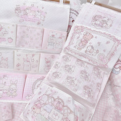 YICKYUE - Wall Hanging Storage Bag Dormitory Large Storage Bag Pink Creativity Home Decoration Kitchen Living Room Foldable Storage Bag