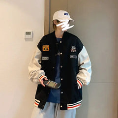 HEARUJOY - Jacket Men Spring and Autumn Large Size New Handsome Autumn Baseball Uniform Casual Jacket