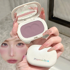 YICKYUE - Mud Blusher Contour Matte Natural Cheek Tint Purple Taro Low Saturation Waterproof Soft Contouring Cream Cosmetics